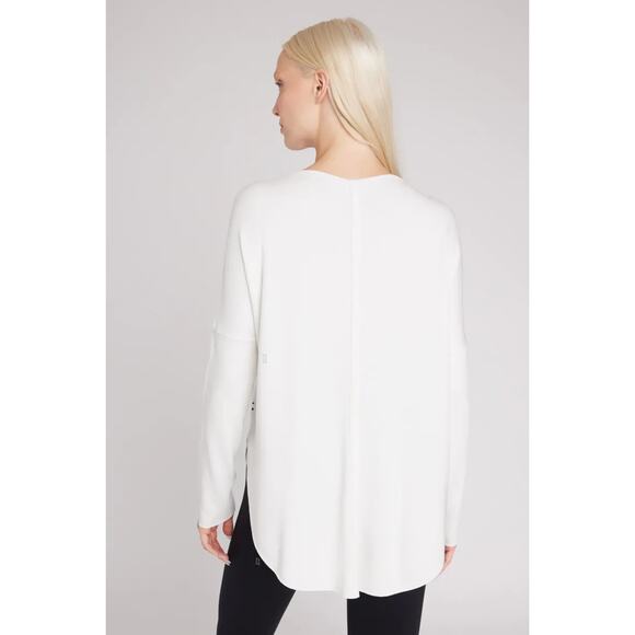 Kit And Ace Burrow Pullover Oversized Boat Neck Sweater Bone White L NWT - Picture 2 of 9